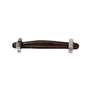 Pure Vintage Stitched Leather Amplifier Handle, Brown, 2-Screw Mount