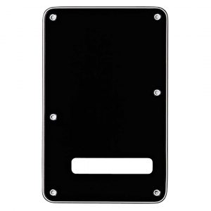 Backplate, Stratocaster®, Black, 1-Ply