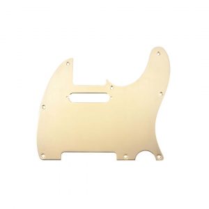 Pickguard, Telecaster®, 8-Hole Mount, Gold-Plated, 1-Ply