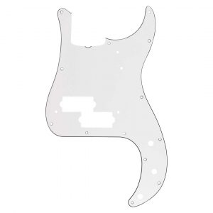 Pickguard, Precision Bass® 13-Hole Vintage Mount (with Truss Rod Notch), White, 3-Ply