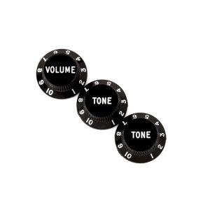 Stratocaster® Knobs, Black (Volume, Tone, Tone) (3)