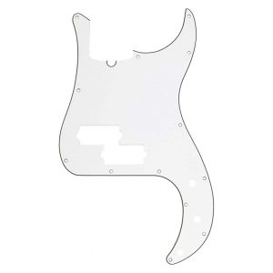 Pickguard, Precision Bass®, 13-Hole Mount (with Truss Rod Notch), Parchment, 3-Ply