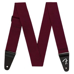 Modern Tweed Strap, Black/Red 2"