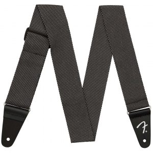 Modern Tweed Strap Gray/Black 2"