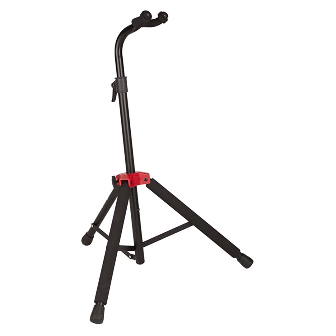 Deluxe Hanging Guitar Stand, Black/Red
