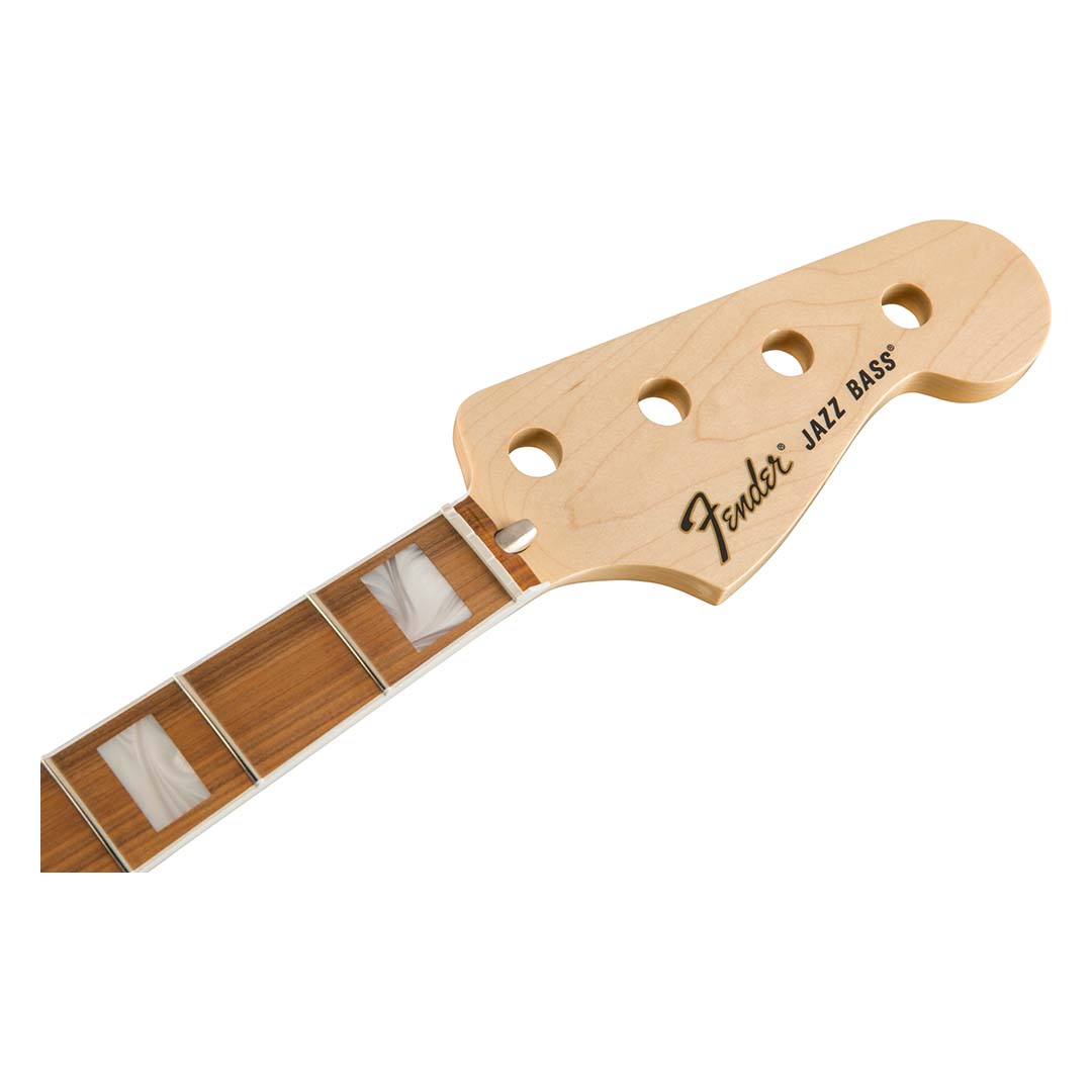 Classic Series 70's Jazz Bass® Neck, 20 Medium Jumbo Frets, Block Inlay, Pau Ferro - Image 2