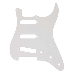 Pickguard, Stratocaster® S/S/S, 8-Hole Mount, White, 1-Ply