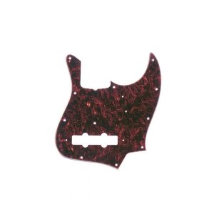 Pickguard, Jazz Bass® (with Truss Rod Notch), 11-Hole Vintage Mount, Tortoise Shell, 4-Ply