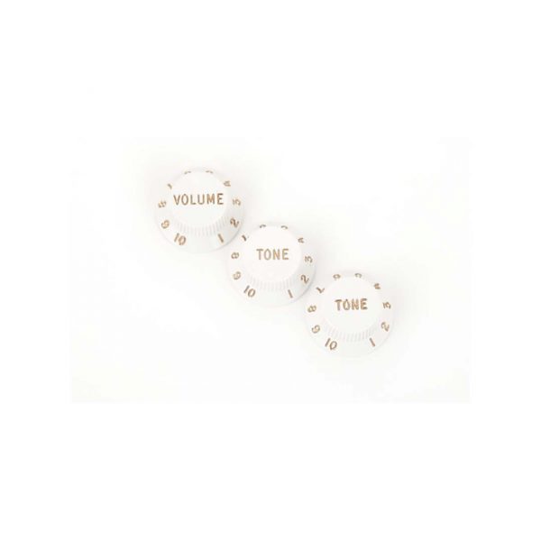 Stratocaster�� Knobs, White (Volume, Tone, Tone) (3)