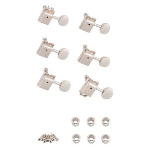 Pure Vintage Guitar Tuning Machines, Nickel/Chrome, (6)