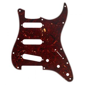 Pickguard, Stratocaster® S/S/S, 11-Hole Mount, Tortoise Shell, 4-Ply