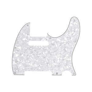 Pickguard, Telecaster®, 8-Hole Mount, White Pearl, 4-Ply
