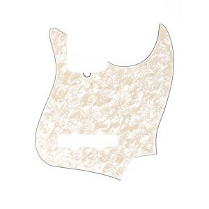 Pickguard, Jazz Bass®, 10-Hole Mount, Aged White Pearl, 4-Ply