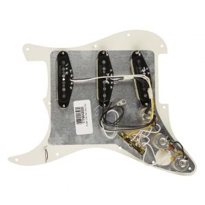 Pre-Wired Strat Pickguard, Vintage Noiseless SSS, Parchment 11 Hole PG