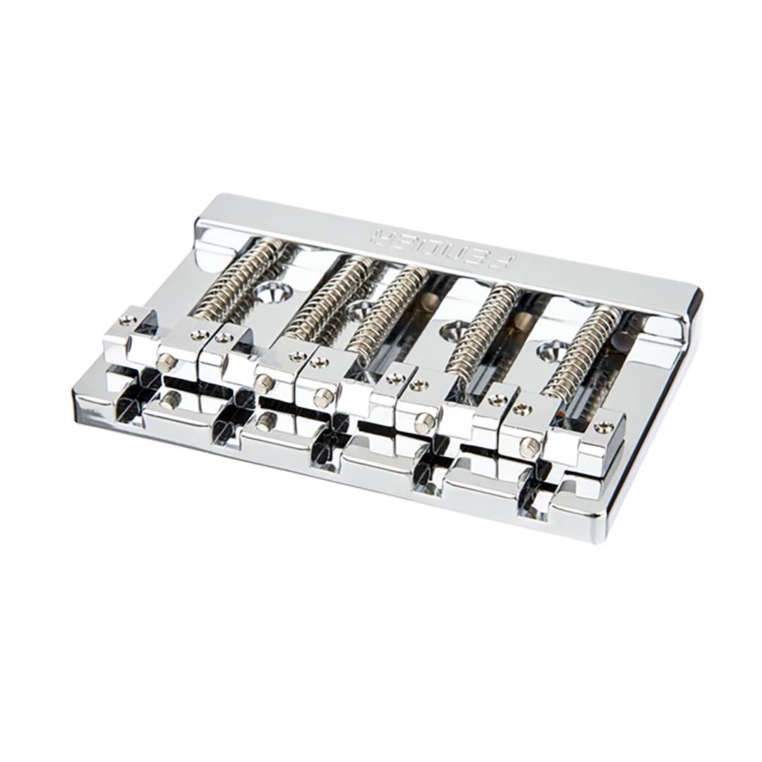 Fender® HiMass™ 5-String Bass Wide Bridge Assembly With Zinc Saddles, Chrome - Image 3