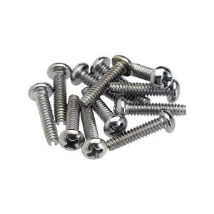 Pickup and Selector Switch Mounting Screws (12) (Chrome)