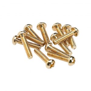 Pickup and Selector Switch Mounting Screws (12) (Gold)