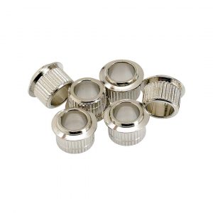 Vintage-Style Guitar Tuning Machine Bushings (6), Nickel