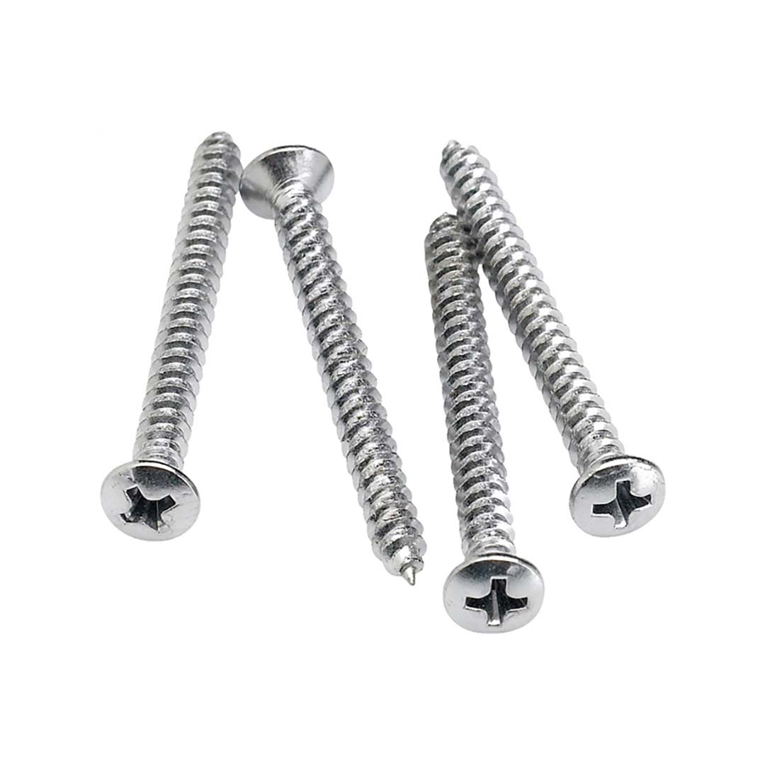 Neck Mounting Screws (4) (Chrome)