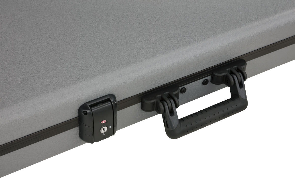 Deluxe Molded Strat/Tele Case, Silver/Blue - Image 3