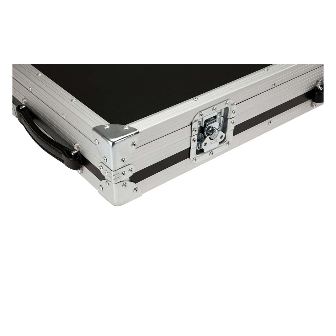 CEO Flight Case with Wheels, Black and Silver - Image 4