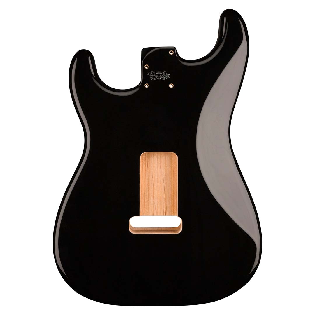 Deluxe Series Stratocaster® HSH Alder Body 2 Point Bridge Mount, Black - Image 3