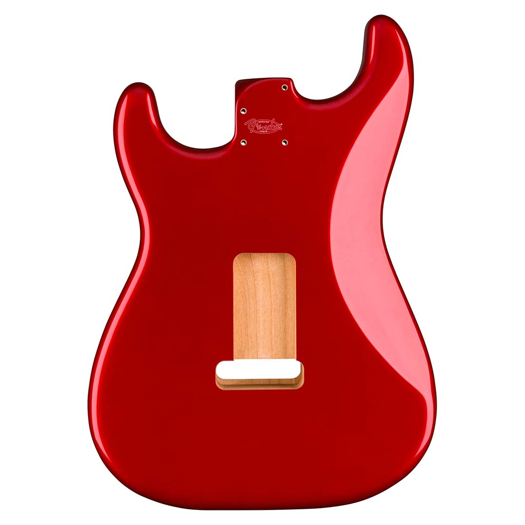 Deluxe Series Stratocaster® HSH Alder Body 2 Point Bridge Mount, Candy Apple Red - Image 3