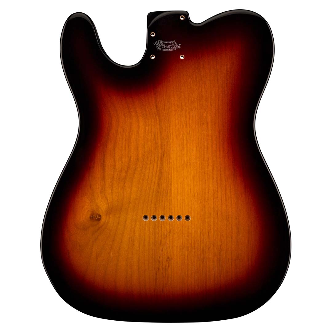 Deluxe Series Telecaster® SSH Alder Body Modern Bridge Mount, 3-Color Sunburst - Image 3