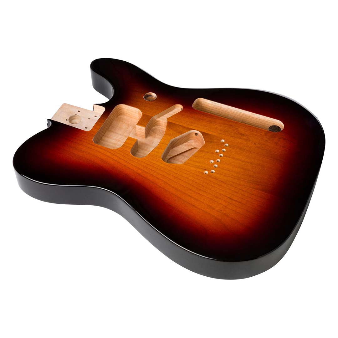 Deluxe Series Telecaster® SSH Alder Body Modern Bridge Mount, 3-Color Sunburst - Image 2