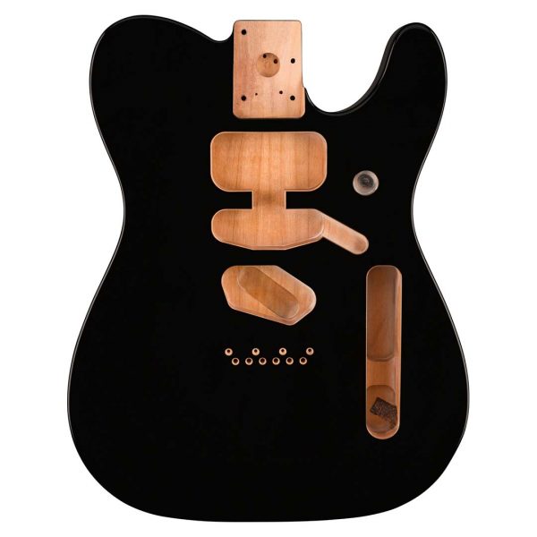 Deluxe Series Telecaster® SSH Alder Body Modern Bridge Mount, Black