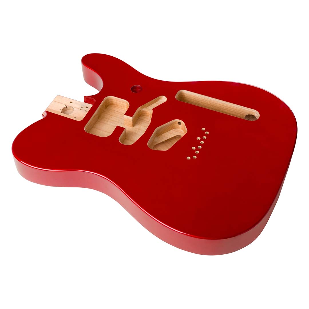 Deluxe Series Telecaster® SSH Alder Body Modern Bridge Mount, Candy Apple Red - Image 2