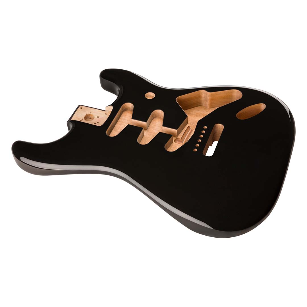 Classic Series 60's Stratocaster® SSS Alder Body Vintage Bridge Mount, Black - Image 2