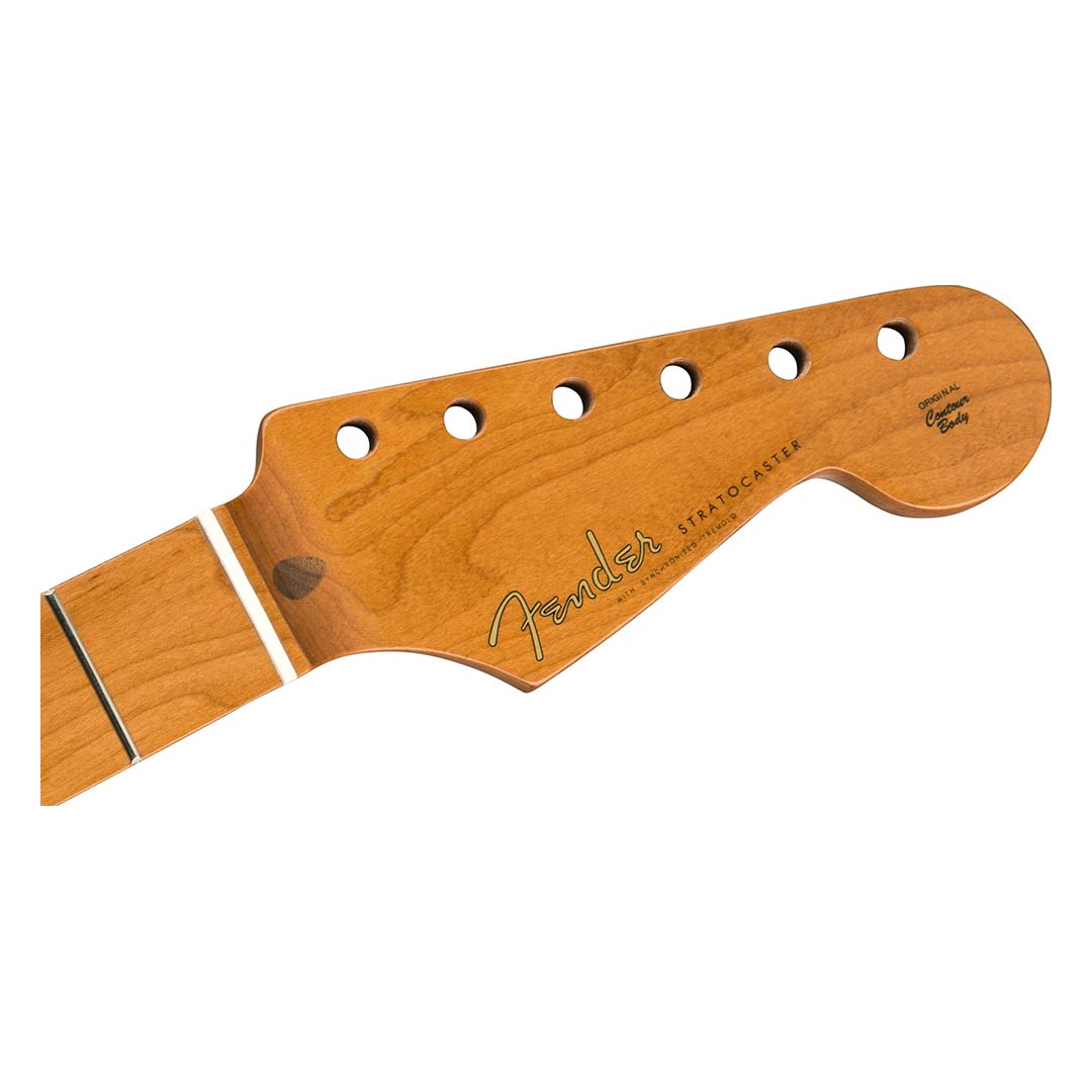 Roasted Maple Vintera® Mod 50's Stratocaster® Neck, 21 Medium Jumbo Frets, 9.5", "V" Shape - Image 2