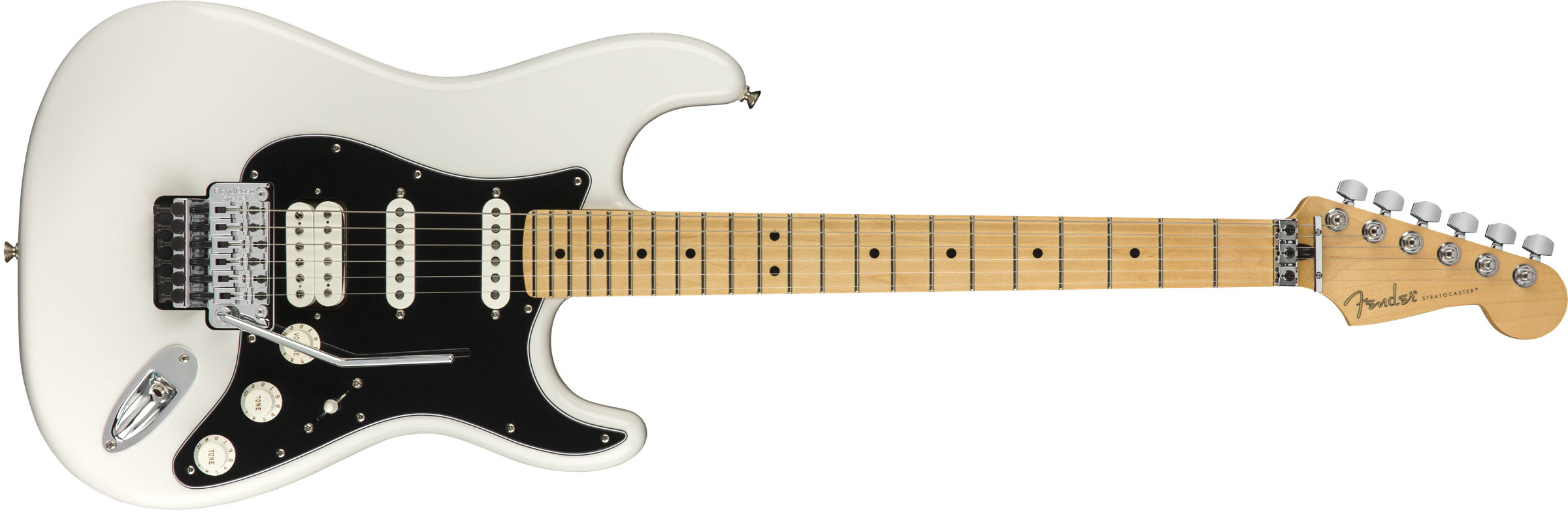 Player Stratocaster® with Floyd Rose®, Maple Fingerboard, Polar White - Image 2