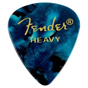 Premium Celluloid 351 Shape Picks, Heavy, Ocean Turquoise, 144-Pack