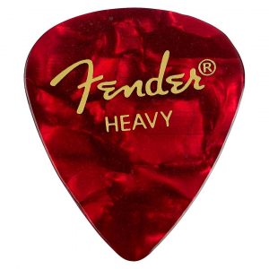 Premium Celluloid 351 Shape Picks, Heavy, Red Moto, 144-Pack