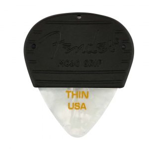 Mojo Grip Picks, Celluloid, Thin, 3-Pack, White Moto