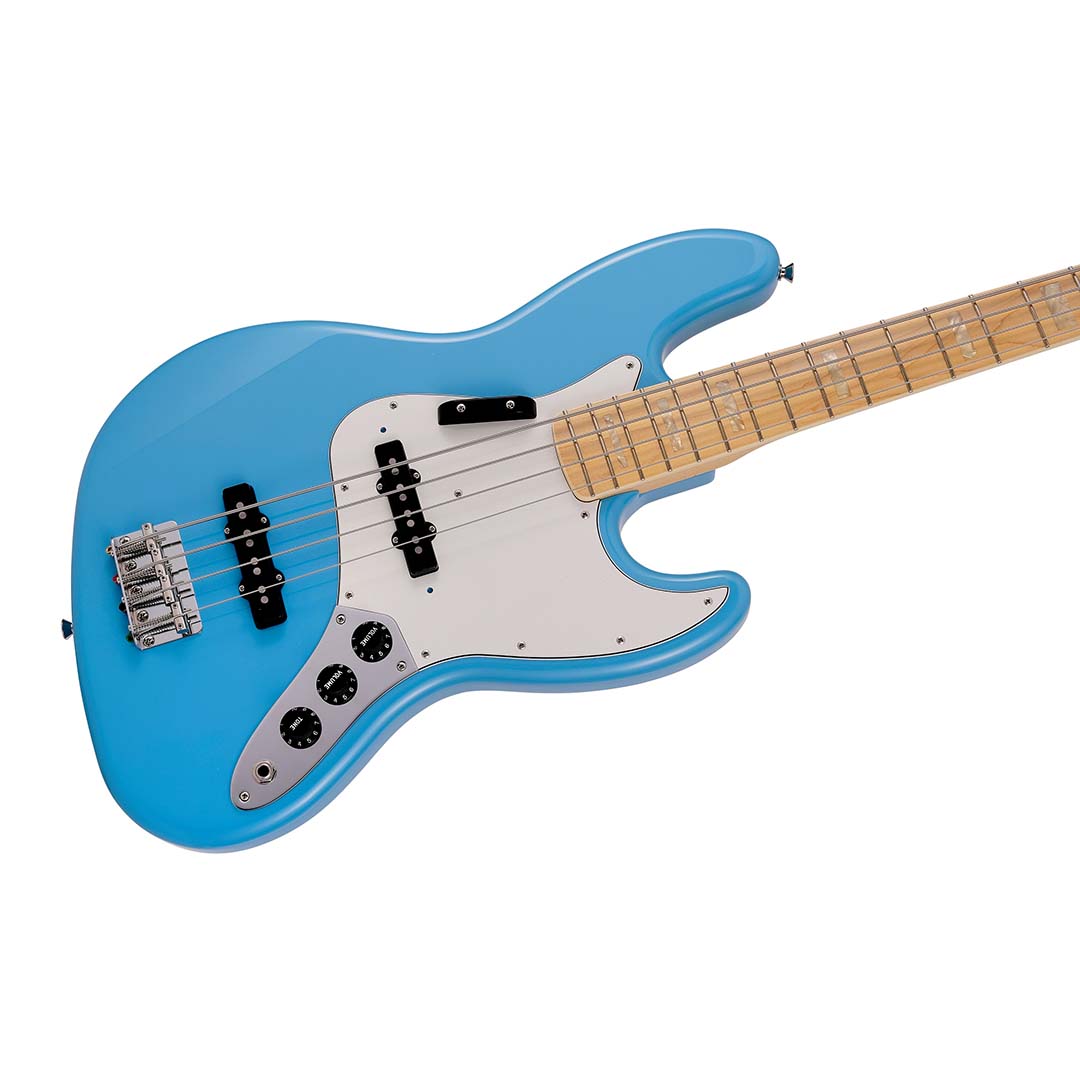 Made in Japan Limited International Color Jazz Bass®, Maple Fingerboard, Maui Blue - Image 5