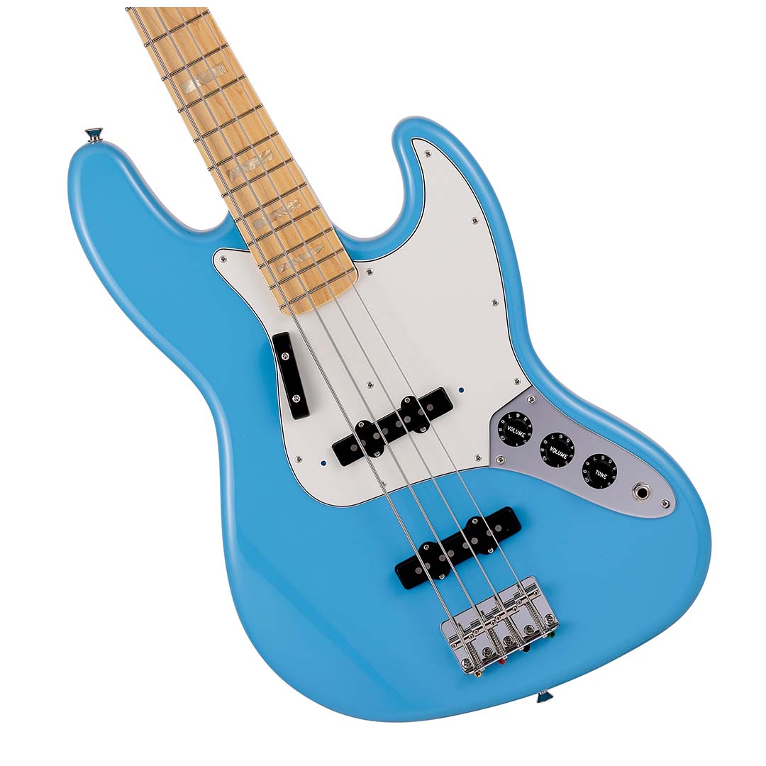 Made in Japan Limited International Color Jazz Bass®, Maple Fingerboard, Maui Blue - Image 4