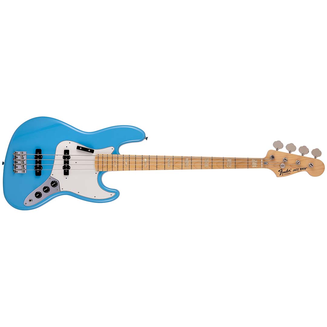 Made in Japan Limited International Color Jazz Bass®, Maple Fingerboard, Maui Blue - Image 2