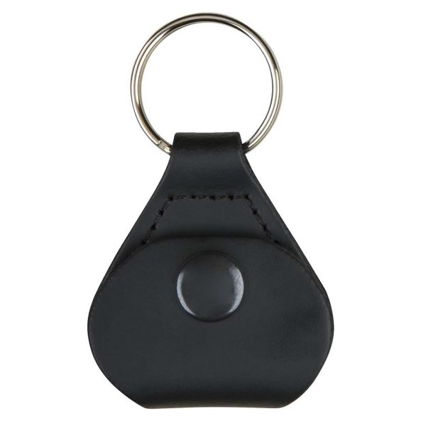 Fender™ Leather Pick Holder Keychain, Black - Image 2
