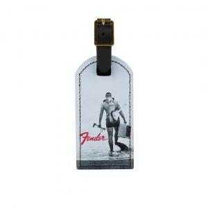 Fender® Vintage Ad Luggage Tag, Surfer