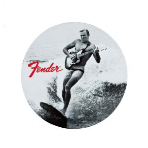 Fender™ Vintage Ads 4-Pk Coaster Set, Black and White