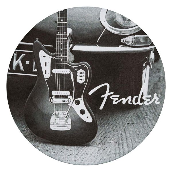 Fender™ Guitars Coasters, 4-Pack, Multi-Color Leather - Image 4
