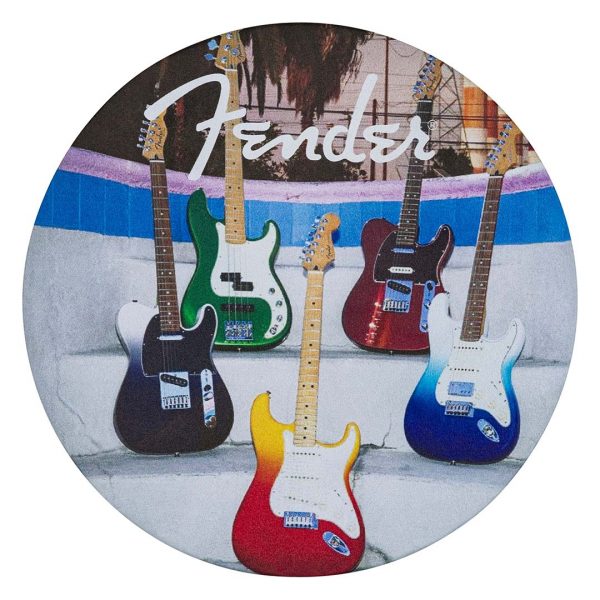 Fender™ Guitars Coasters, 4-Pack, Multi-Color Leather - Image 6
