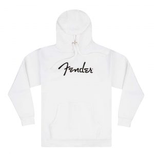 Fender® Spaghetti Logo Hoodie, Olympic White, S