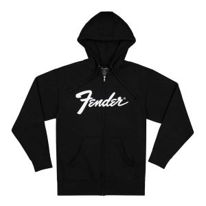 Fender® Transition Logo Zip Front Hoodie, Black, S