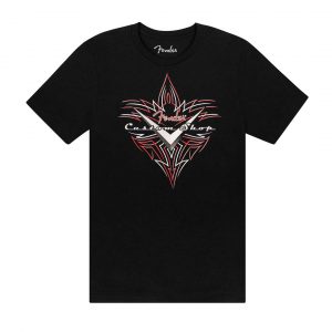 Fender® Custom Shop Pinstripe T-Shirt, Black, S