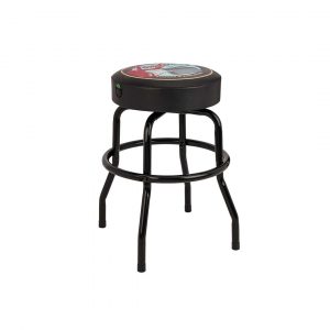 Fender® Guitars & Amps Pick Pouch Barstool, Black/Black, 24"