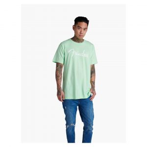 Fender® Spaghetti Logo T-Shirt, Surf Green, S